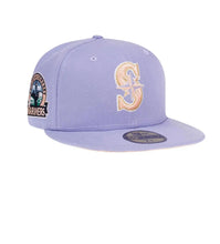 Load image into Gallery viewer, NEW ERA SEATTLE MARINERS 30TH ANNIVERSARY LAVENDER PEACH EDITION 59FIFTY FITTED HAT
