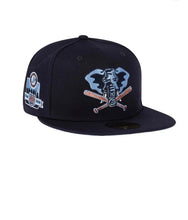 Load image into Gallery viewer, NEW ERA OAKLAND ATHLETICS 40TH ANNIVERSARY GLACIER BLUE PAISLEY EDITION 59FIFTY FITTED CAP
