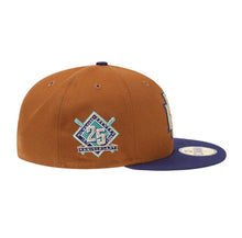 Load image into Gallery viewer, NEW ERA MILWAUKEE BREWERS 25TH ANNIVERSARY BOURBON PRIME TWO TONE EDITION 59FIFTY FITTED HAT

