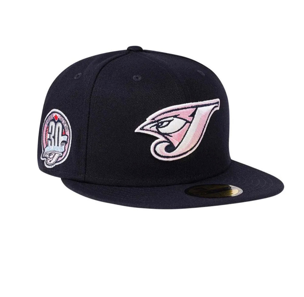 NEW ERA TORONTO BLUE JAYS 30TH ANNIVERSARY SWEET NAVY EDITION 59FIFTY FITTED CAP