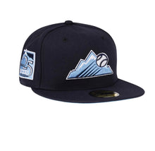 Load image into Gallery viewer, NEW ERA COLORADO ROCKIES 25TH ANNIVERSARY ICED GLACIER BLUE EDITION 59FIFTY FITTED CAP
